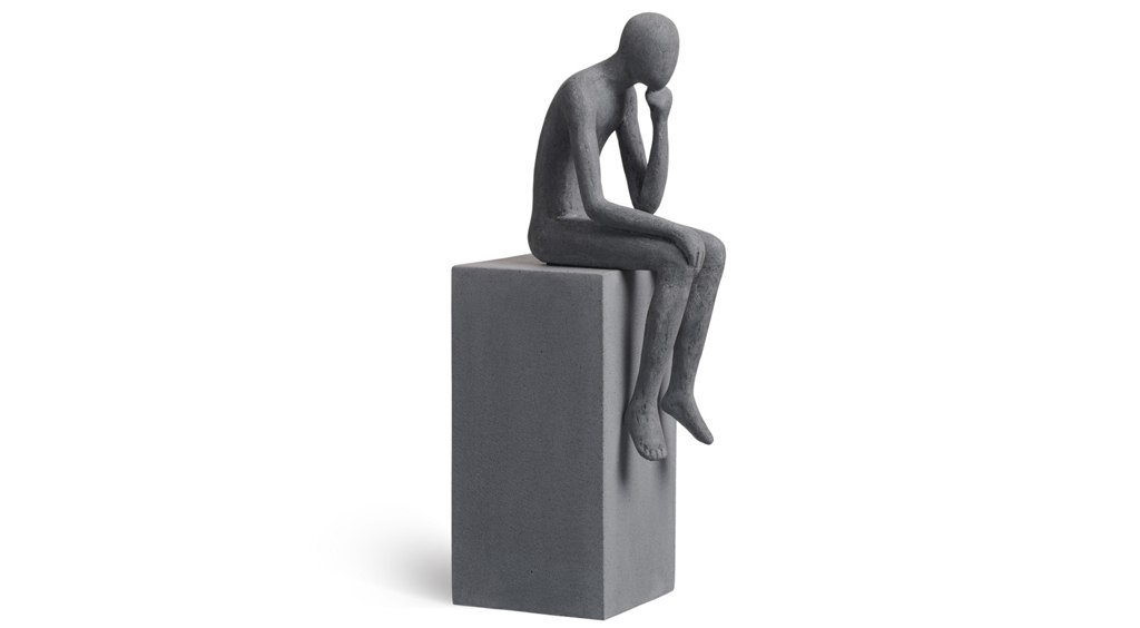 Скульптура TREEZ Effectory - Philosopher's Stone - Размышления о жизни - Дымчато-серый песок фото